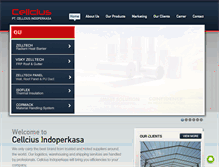 Tablet Screenshot of cellciusindo.com